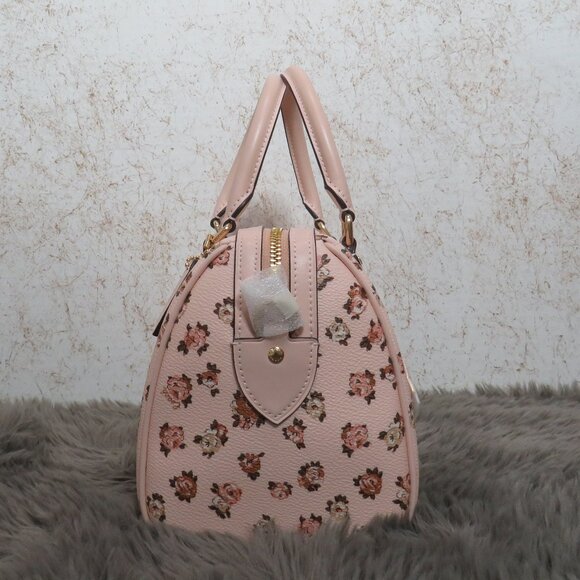Coach Rowan Satchel with Rose Print (Blush) - Picture 5 of 7